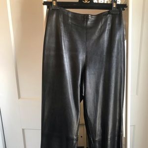 Chanel lambskin leather pants